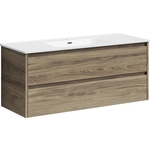 Тумба с раковиной Sancos Libra 120 два ящика, дуб чарльстон (LB120-1ECH, CN7006)