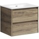 Тумба под раковину Sancos Libra 60 два ящика, дуб чарльстон (LB60ECH)