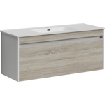 Тумба с раковиной Sancos Smart 120 два ящика, дуб бардолино/белый (SM120-1E, CN7006)
