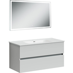 Мебель для ванной Sancos Urban 100 два ящика, белый глянец