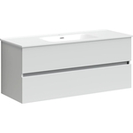 Тумба с раковиной Sancos Urban 120 два ящика, белый глянец (UR120-1W, CN7006)