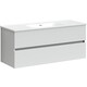 Тумба с раковиной Sancos Urban 120 два ящика, белый глянец (UR120-1W, CN7006)