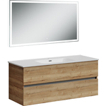 Мебель для ванной Sancos Urban 120 два ящика, дуб галифакс натуральный