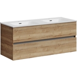 Тумба с раковиной Sancos Urban 120 два ящика, дуб галифакс натуральный (UR120-2EG, CN7004)
