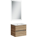 Мебель для ванной Sancos Urban 60 два ящика, дуб галифакс натуральный