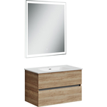 Мебель для ванной Sancos Urban 80 два ящика, дуб галифакс натуральный