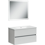 Мебель для ванной Sancos Urban 90 два ящика, белый глянец