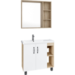 Мебель для ванной Grossman Флай 80х43 Фостер 80, белый/дуб сонома