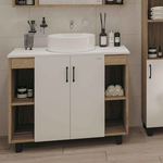 Тумба под раковину Grossman Флай 97х43 белый/дуб сонома (101001, 501001)