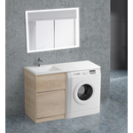 Мебель для ванной BelBagno Kraft-Lvd 58 левая, Rovere Nebrasca Nature