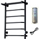 Полотенцесушитель электрический ZOX Трапеция ЛЦ 80х50 с полкой, черный (4630099748215)