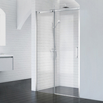 Душевая дверь BelBagno Acqua 130х195 прозрачная, хром (ACQUA-BF-1-130-C-Cr)