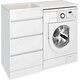 Тумба под раковину Emmy Джерси 58х48 три ящика, под стиральную машину, белая (jsy120-3kmlXr/l)