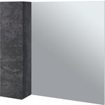 Зеркало-шкаф Emmy Стоун 80х70 левый, серый бетон (stn80mir-l)