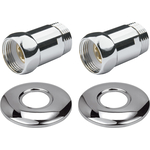 Комплект подключений Point прямое, гайка / штуцер 1"х1", 2 штуки (PN00002)