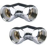 Комплект подключений Point угловое, гайка / гайка 1"х1", 2 штуки (PN00003)