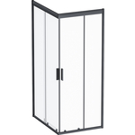 Душевой уголок Am.Pm Gem 100х80 прозрачный, черный (W90G-404-100280-BT)