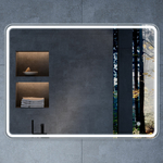 Зеркало Vincea LED 100х80 c сенсорным выключателем и диммером (VLM-3VC100)