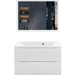 Мебель для ванной Vincea Mia 80х45 G.White, белая раковина