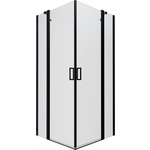 Душевой уголок Triton Тау-Блэк 90х90 прозрачный, черный (Щ0000054036)