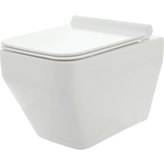 Унитаз подвесной безободковый AQUAme Rimless c сиденьем микролифт (AQM2009)