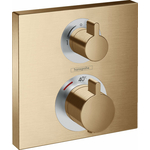 Термостат для ванны Hansgrohe Ecostat Square для механизма 1800180, шлифованная бронза (15714140)