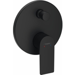 Смеситель для ванны Hansgrohe Rebris E с механизмом, матовый черный (72468670, 01800180)