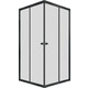 Душевой уголок Triton Вента-Блэк 100х100 прозрачный, черный (Щ0000054477)