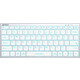 Клавиатура A4Tech Fstyler FX61 белый USB slim LED (FX61 WHITE)