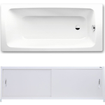 Ванна стальная Kaldewei Cayono 749 170x70 с экраном Emmy Бланка и ножками