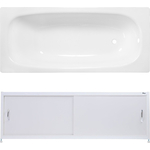 Ванна стальная ВИЗ Reimar 170x70 с экраном Emmy Бланка и ножками, белая орхидея