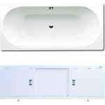 Ванна стальная Kaldewei Classic Duo 107 Easy-Clean 170х75 с экраном Emmy Виктория и ножками