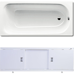 Ванна стальная Kaldewei Saniform Plus 361-1 Easy-Clean 150x70 с экраном Emmy Виктория и ножками