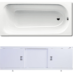 Ванна стальная Kaldewei Saniform Plus 373-1 Easy-Clean 170x75 с экраном Emmy Виктория и ножками
