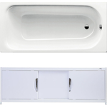 Ванна стальная Kaldewei Saniform Plus 363-1 170x70 с экраном Emmy Малибу и ножками