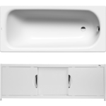 Ванна стальная Kaldewei Saniform Plus 373-1 170x75 с экраном Emmy Малибу и ножками