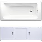 Ванна стальная Kaldewei Cayono 748 160x70 с экраном Emmy Монро и ножками