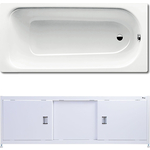 Ванна стальная Kaldewei Saniform Plus 362-1 Easy-Clean 160x70 с экраном Emmy Монро и ножками