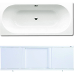 Ванна стальная Kaldewei Classic Duo 107 Easy-Clean 170х75 с экраном Emmy Элис и ножками