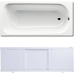 Ванна стальная Kaldewei Saniform Plus 361-1 Easy-Clean 150x70 с экраном Emmy Элис и ножками