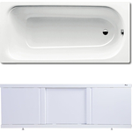 Ванна стальная Kaldewei Saniform Plus 362-1 Easy-Clean 160x70 с экраном Emmy Элис и ножками