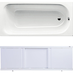 Ванна стальная Kaldewei Saniform Plus 363-1 170x70 с экраном Emmy Элис и ножками