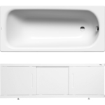 Ванна стальная Kaldewei Saniform Plus 373-1 170x75 с экраном Emmy Соната и ножками