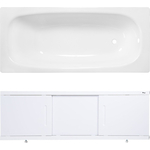 Ванна стальная ВИЗ Reimar 150x70 с экраном Emmy Соната и ножками, белая орхидея