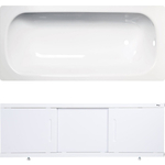 Ванна стальная ВИЗ Tevro 150х70 с экраном Emmy Соната и ножками, белый лотос