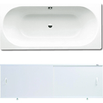 Ванна стальная Kaldewei Classic Duo 107 Easy-Clean 170х75 с экраном Emmy Эко и ножками