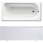 Ванна стальная Kaldewei Eurowa 312-1 170x70 с экраном Emmy Эко и ножками