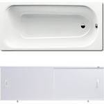 Ванна стальная Kaldewei Saniform Plus 361-1 Easy-Clean 150x70 с экраном Emmy Эко и ножками