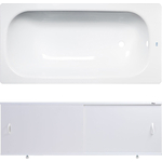 Ванна стальная ВИЗ Donna Vanna 150x70 с экраном Emmy Эко и ножками, белая орхидея