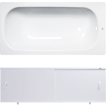 Ванна стальная ВИЗ Donna Vanna 170x70 с экраном Emmy Эко и ножками, белая орхидея